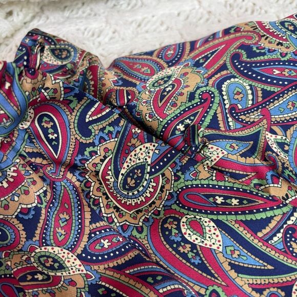 Prophecy Women's Paisley Print Long Sleeve Blouse Made in USA, VTG - Picture 4 of 11